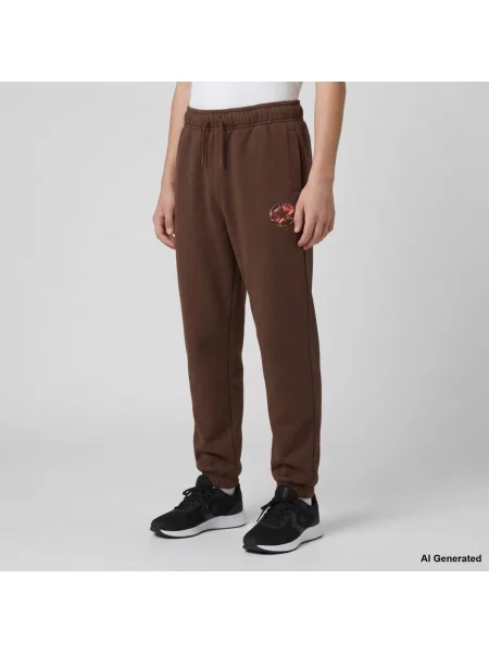 Jogger nohavice Converse hnedá