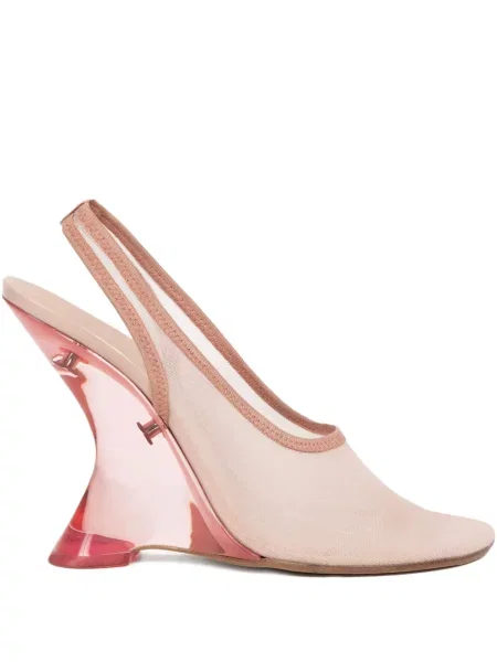 Полуотворени обувки Dries Van Noten с клин ток розово