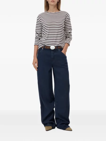 Lung tricou Closed maro