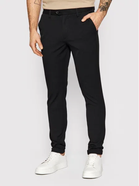 Jack & Jones Szövet nadrág Marco fekete
