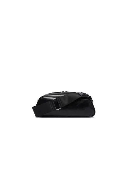 Armani Exchange crossbody torba za žene od imitacije kože crna