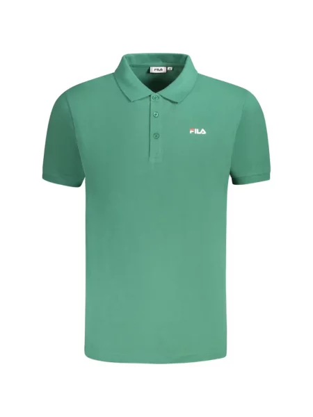 Tricou polo Fila cu autograf verde