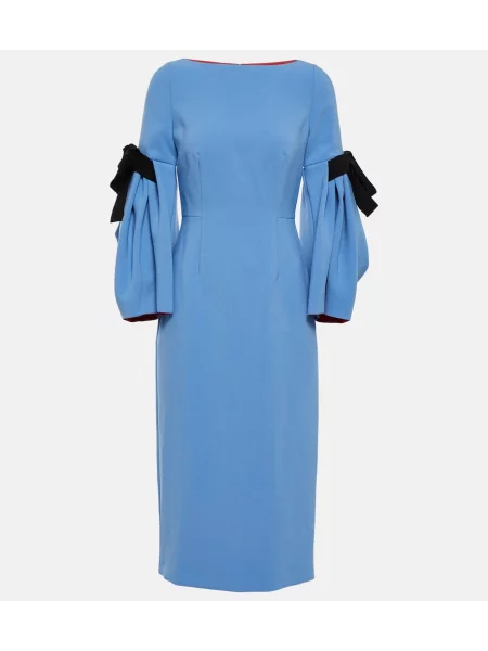 Midi obleka Roksanda modra