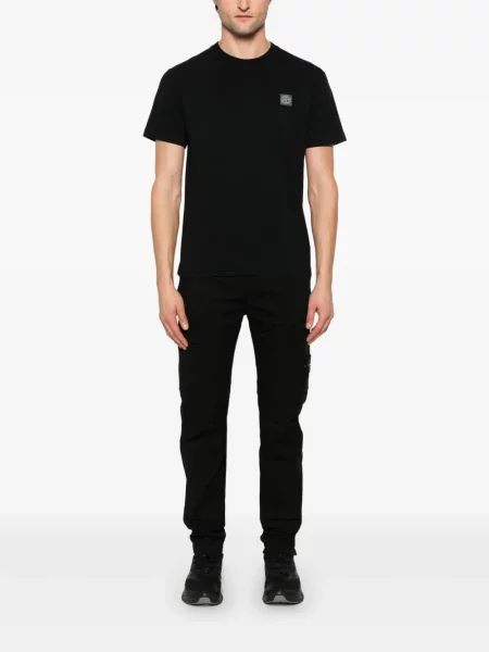 Tricou Stone Island cu strasuri negru