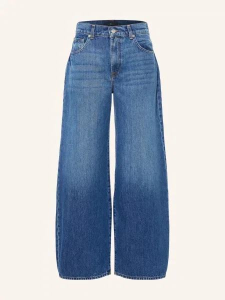 7 For All Mankind Barrel Džíny Bonnie Curvilinear darkwind