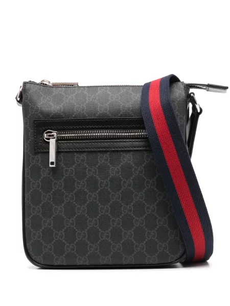 Geantă crossbody Gucci din canvas negru