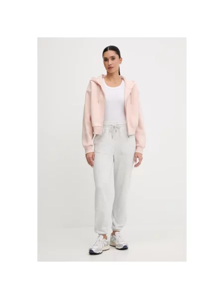 Bluza z kapturem Guess różowa