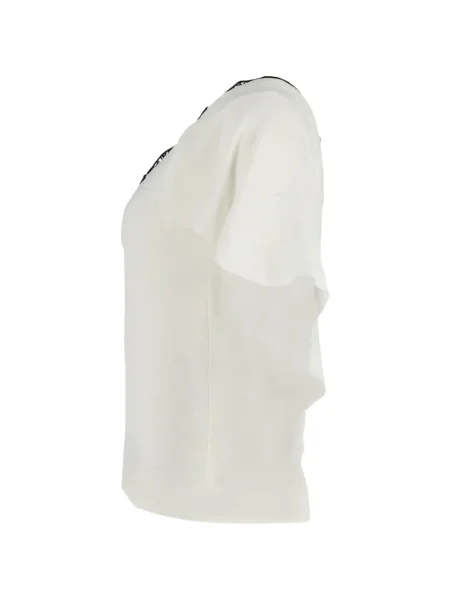 Top Maje cu decolteu în V alb