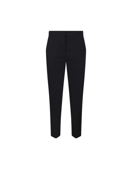 Lniane spodnie Max Mara czarne