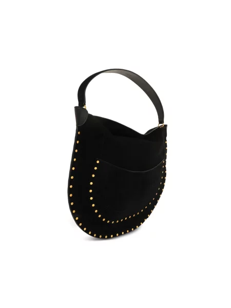 Torebka hobo Isabel Marant zamszowa czarna