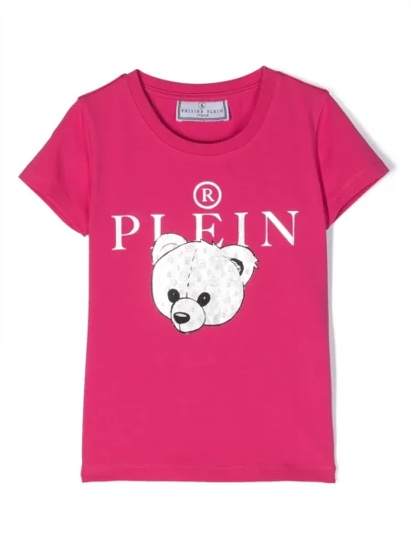 Koszula dziecięca Philipp Plein różowa