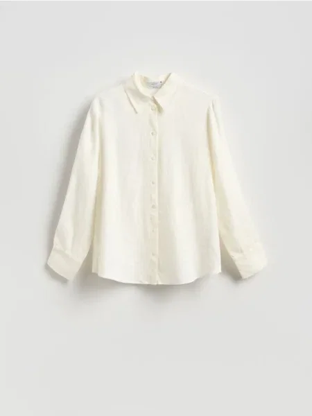 Reserved Cămașă din in alb