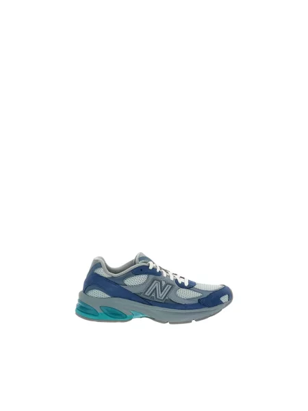Sneakersy New Balance skórzane na siłownię niebieskie