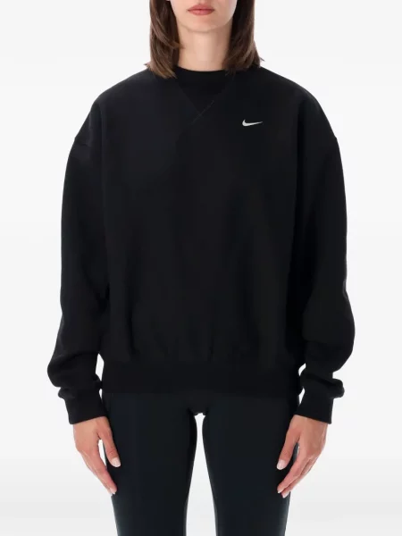 Hanorac Nike cu broderie cu decolteu rotund albastru