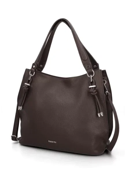 Kabelka Shopper hnědá