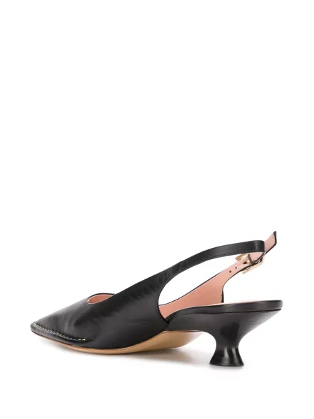 Pantofi cu toc Tod's din piele slingback negru