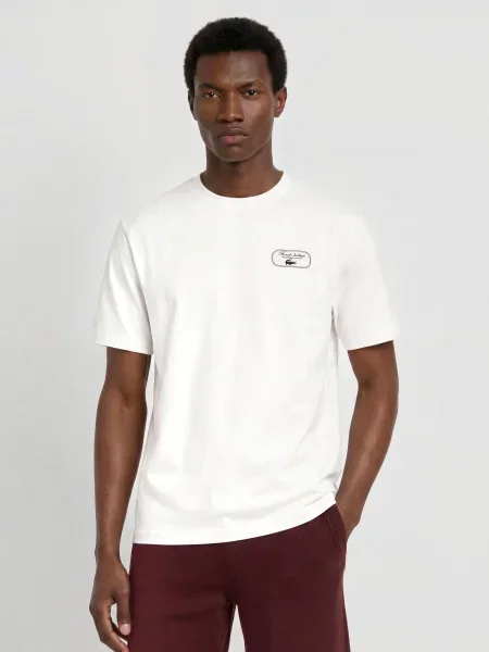 Lacoste Tričko / černá bílá