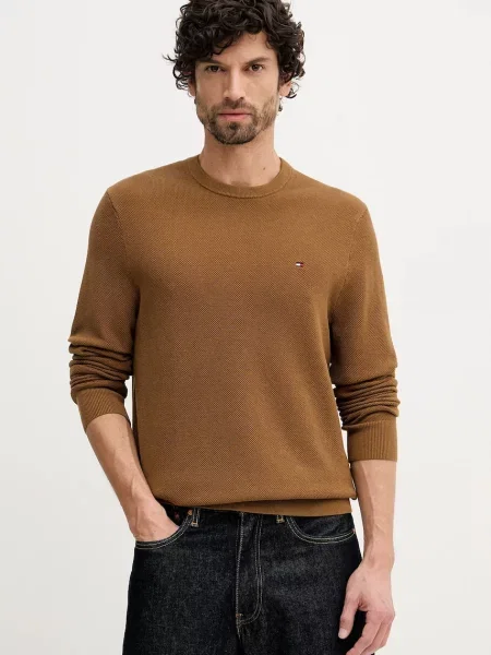 Tommy Hilfiger sweter lekki brązowy
