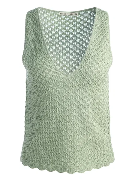 Top Alice + Olivia verde