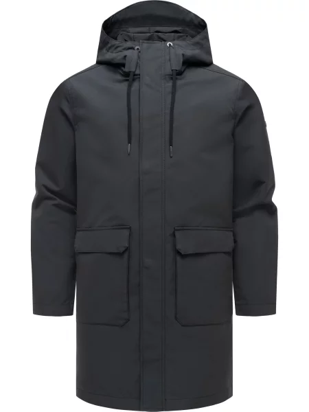 Ragwear Palton de primăvară-toamnă negru