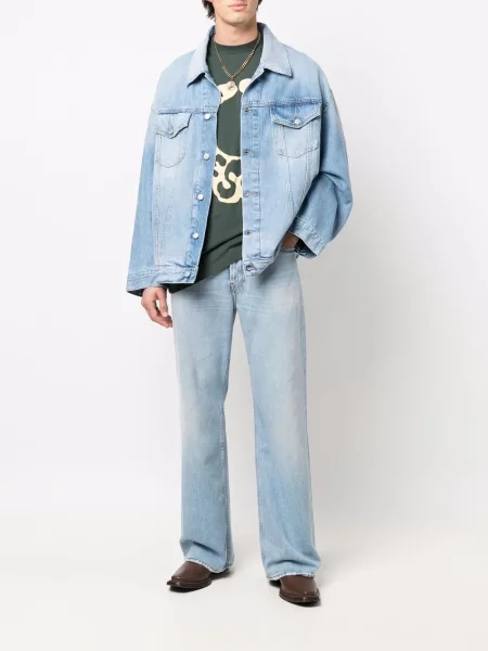 Džinsai Acne Studios mėlyna