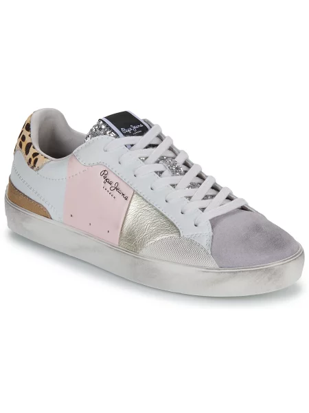 Sneakerși Pepe Jeans alb