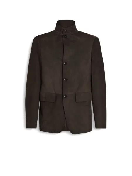 Geanta de piele Zegna maro