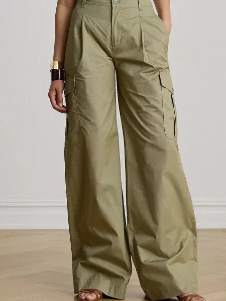 Lauren Ralph Lauren pantaloni cargo pentru femei din verde