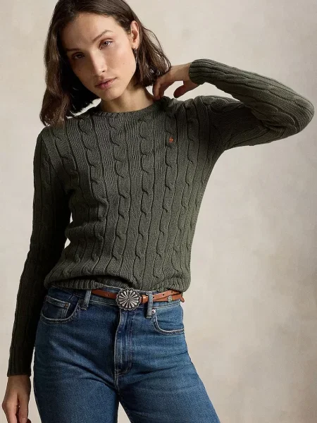 Polo Ralph Lauren pulover pentru femei din verde