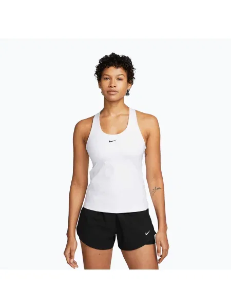 Tricou pentru femei Nike Swoosh Medium Support Bra white/stone mauve/black alb