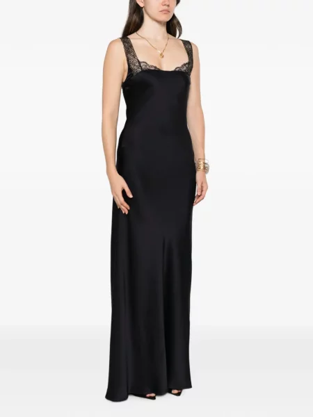 Rochie maxi Forte_forte din satin negru