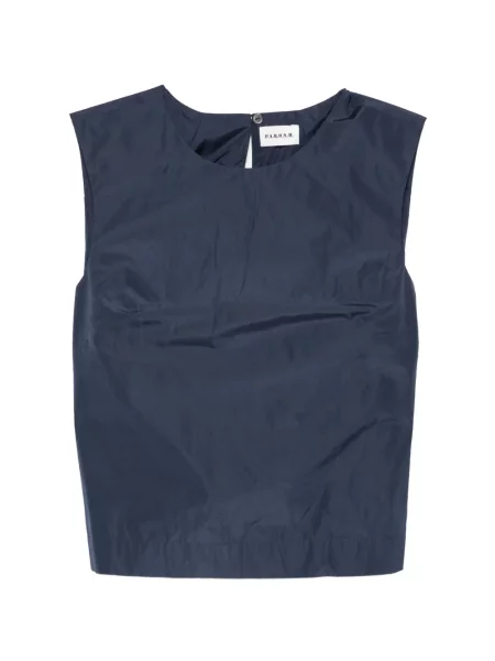 Top P.a.r.o.s.h. fără mâneci albastru