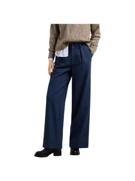 Pantaloni Pepe Jeans albastru