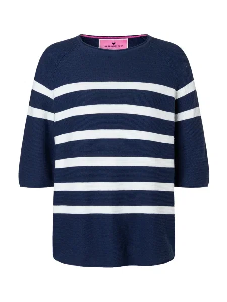 LIEBLINGSSTÜCK Pulover Klerari albastru închis alb