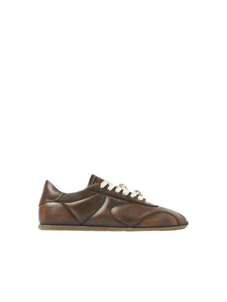 Sneakersy Nubikk skórzane brązowe