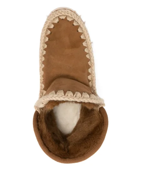 Botine Mou din piele de căprioară maro