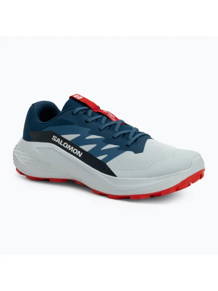 Salomon Alphaglide мъжки обувки за бягане ballad blue/dark blue/fiery red червено