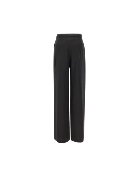 Spodnie Max Mara Studio wełniane czarne