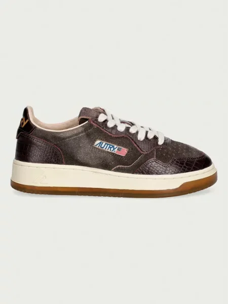 AUTRY Medalist sneakersy skórzane brązowe