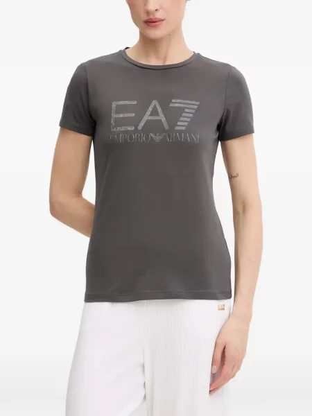 Scurt tricou Ea7 Emporio Armani gri