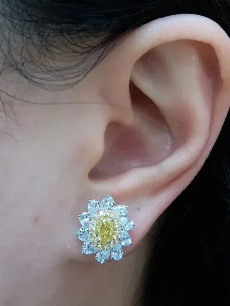 Cercei Hyt Jewelry alb