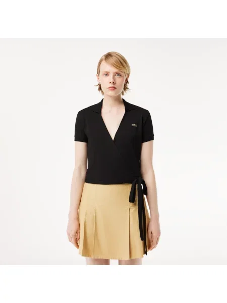 Поло Lacoste черное