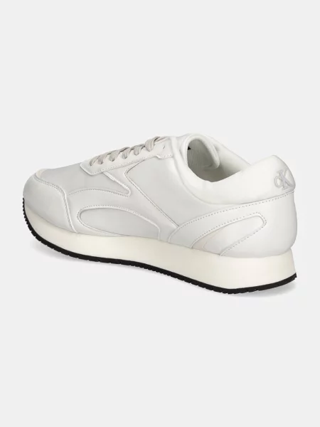 Sneakers boty Calvin Klein Jeans RETRO RUNNER MULTILAYER bílá