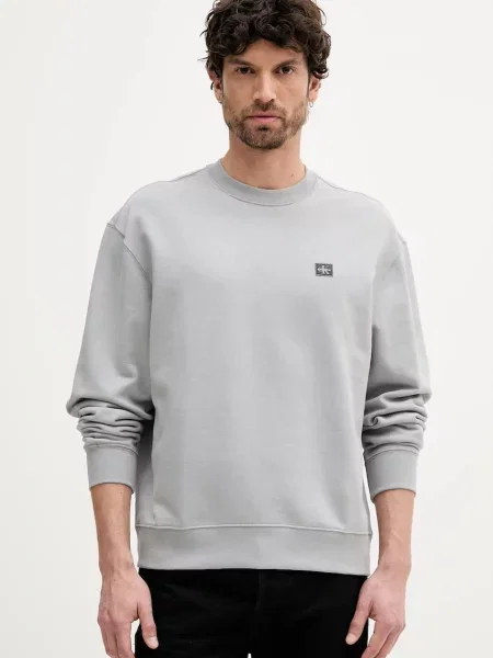 Polo Calvin Klein Jeans z długim rękawem szare