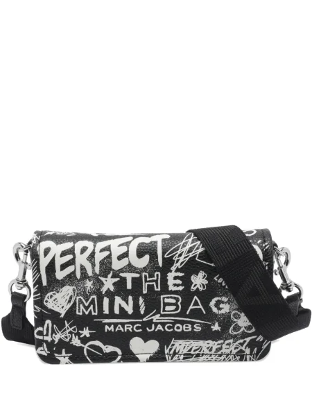Mini geanta de piele Marc Jacobs din piele mini negru