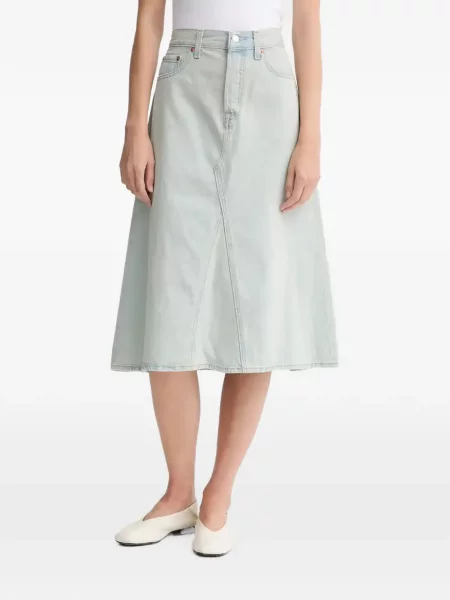 Curea Levi's® cu broderie cu cataramă cu dungi albastru