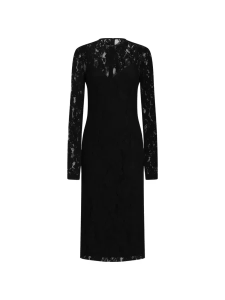 Rochie midi Dolce & Gabbana din dantelă negru