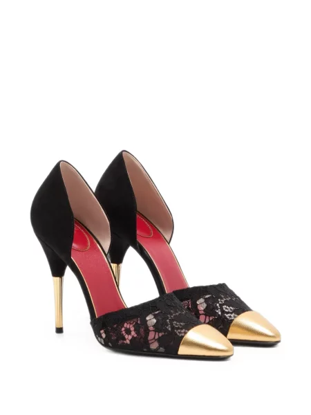 Pantofi cu toc Valentino Garavani din piele de căprioară negru