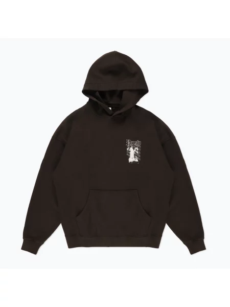 Hanorac pentru bărbați PROSTO Shadow Hoodie washed black negru