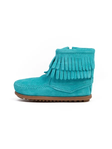 Minnetonka Cizme Double fringe turcoaz
